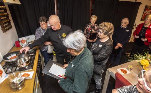 Senioren beleven het scenario 'Brandveiligheid"